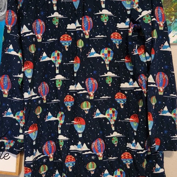 Sleep shirt Christmas hot air balloon night shirt holiday M medium  wondershop - Picture 2 of 10